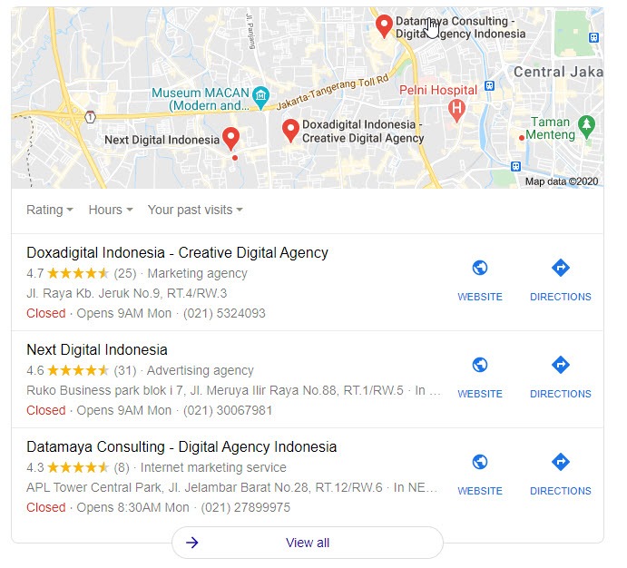 Fitur SEO Local Pack